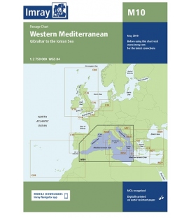 Imray Chart M10: Western Mediterranean 