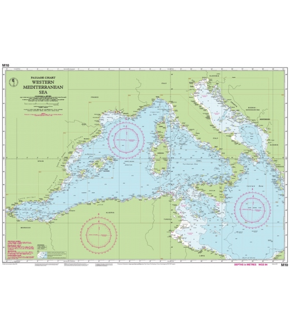 Imray Chart M10: Western Mediterranean 