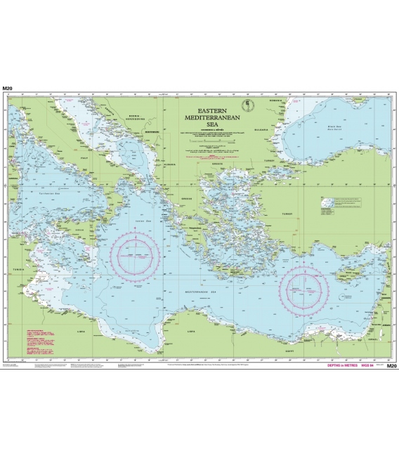 Imray Chart M20: Eastern Mediterranean 