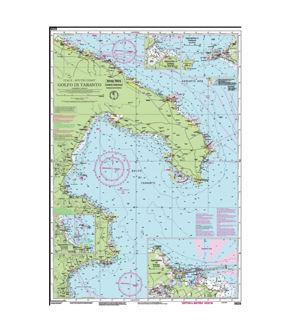 Imray Chart M29: Golfo di Taranto 