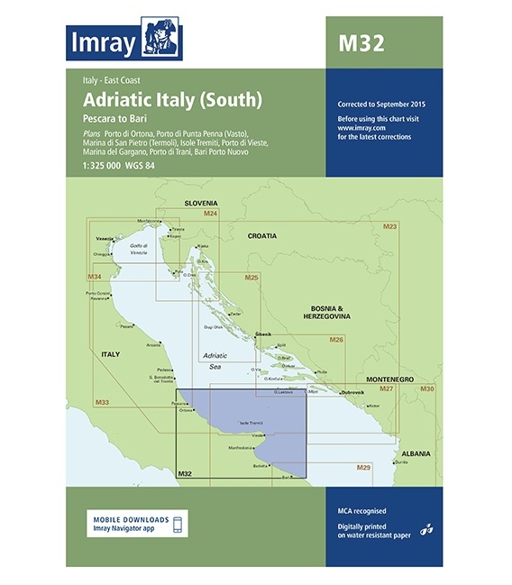Imray Chart M32: Adriatic Italy (South)