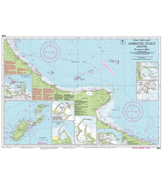 Imray Chart M32: Adriatic Italy (South)