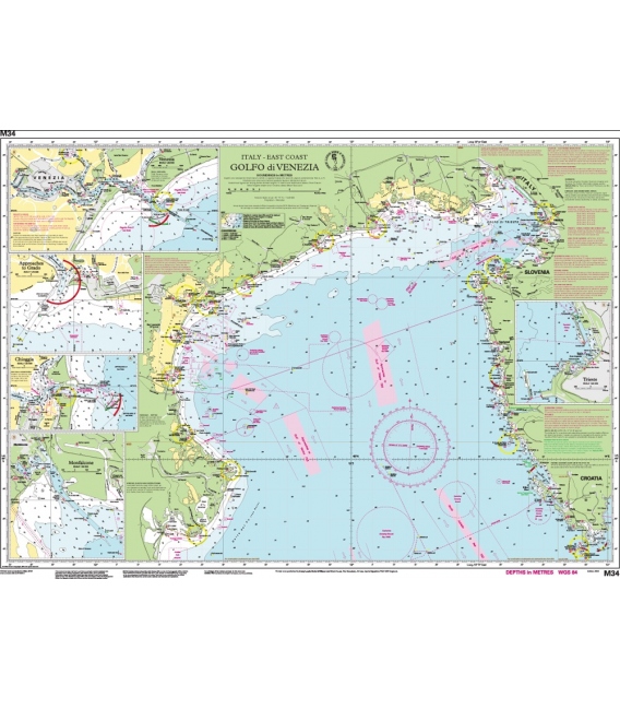 Imray Chart M34: Golfo di Venezia 