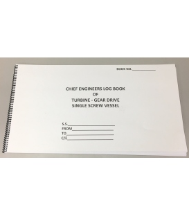 Chief Engineers Log Book of Turbine Gear Drive Single Screw Vessel