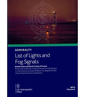 Admiralty List of Lights and Fog Signals NP74 Volume A British Isles and North Coast of France, 7th Edition 2026