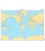 OceanGrafix French (SHOM) Nautical Chart 0101 Planisphère terrestre (axé sur 65° Ouest)