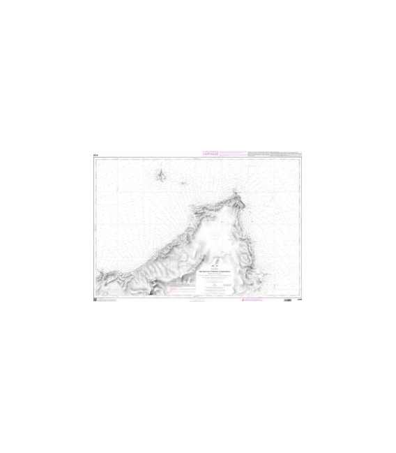 OceanGrafix French (SHOM) Nautical Chart 4191 De Ras-al-Fortas à Kelibia - Presquîle du Cap Bon
