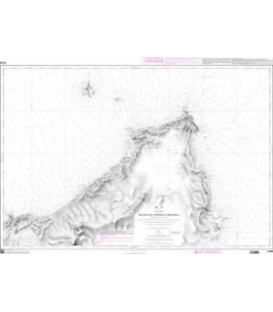 OceanGrafix French (SHOM) Nautical Chart 4191 De Ras-al-Fortas à Kelibia - Presquîle du Cap Bon