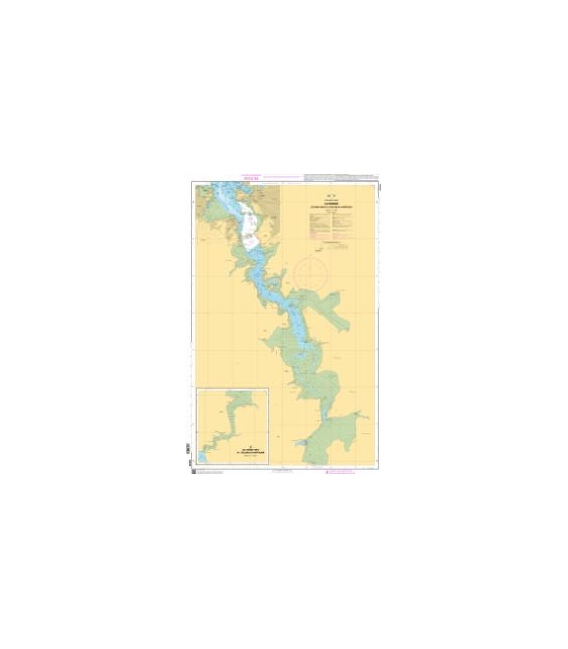 OceanGrafix French (SHOM) Nautical Chart 4233 La Rance - De Saint-Malo à lécluse du Châtelier