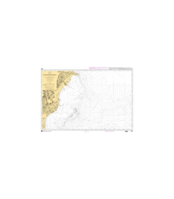 OceanGrafix French (SHOM) Nautical Chart 4236 Du Ras Kapudia à Sidi Makluf - Partie Nord du canal de Kerken