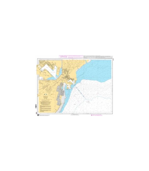 OceanGrafix French (SHOM) Nautical Chart 4238 Sfax
