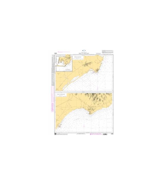 OceanGrafix French (SHOM) Nautical Chart 4183 Tunisie côte Est - Ports et mouillages