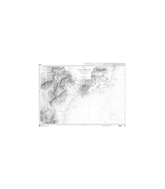 OceanGrafix French (SHOM) Nautical Chart 4225 De Kurba à la Sebkha Djiriba - Golfe dHammamet