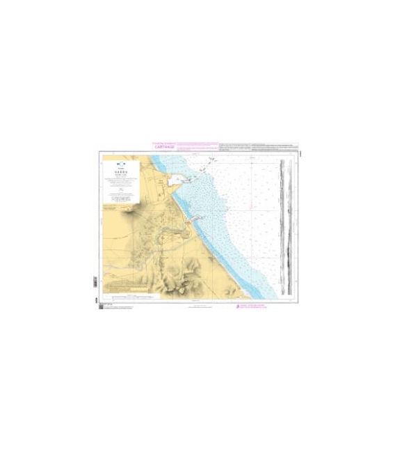 OceanGrafix French (SHOM) Nautical Chart 4241 Gabès - Ancienne Tacape