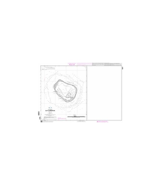 OceanGrafix French (SHOM) Nautical Chart 5825 Ilot Clipperton
