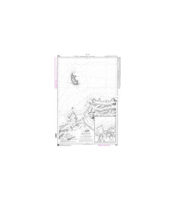 OceanGrafix French (SHOM) Nautical Chart 5876 Ile Rachgoun - Embouchure de la Tafna