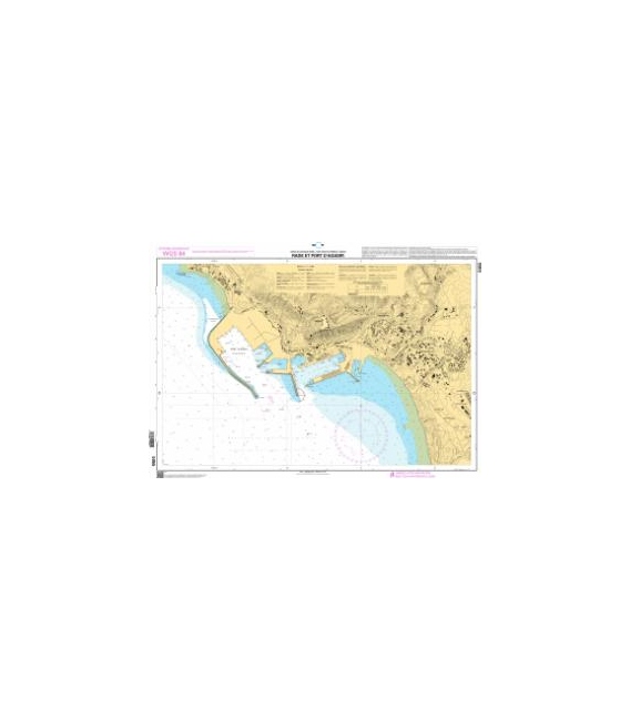 OceanGrafix French (SHOM) Nautical Chart 5955 Rade et port dAgadir