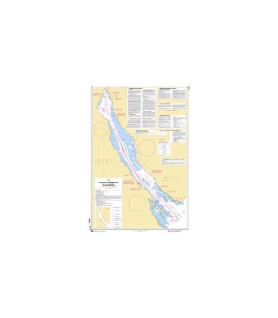 OceanGrafix French (SHOM) Nautical Chart 8003 Guide pour la préparation de la traversée du golfe de Suez - Guide Golfe de Suez