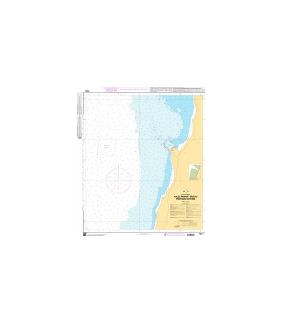 OceanGrafix French (SHOM) Nautical Chart 7831 Accès au port en eau profonde de Kribi