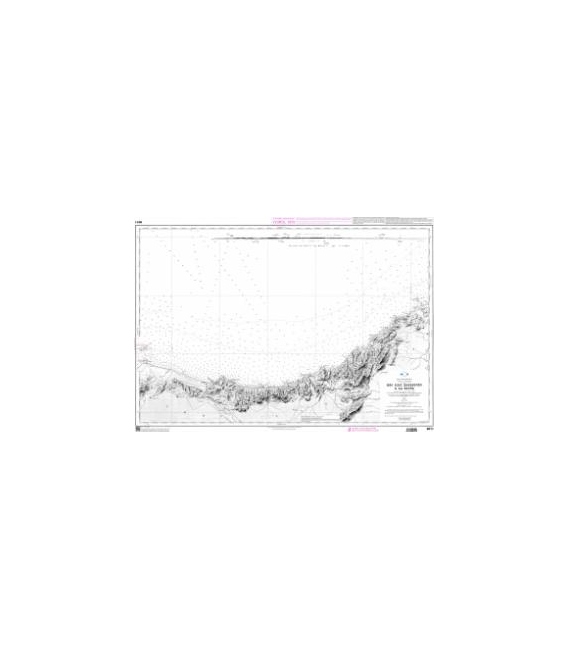 OceanGrafix French (SHOM) Nautical Chart 6011 Des îles Zafarines à la Tafna