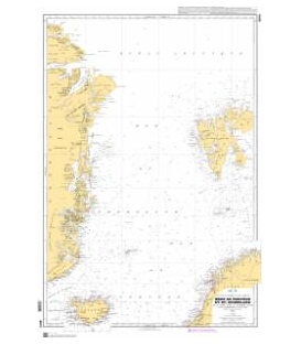OceanGrafix French (SHOM) Nautical Chart 6014 Mers Norvège et Groenland - Terre Peary au Scoresby Sound et Trondheim au Cap Nord