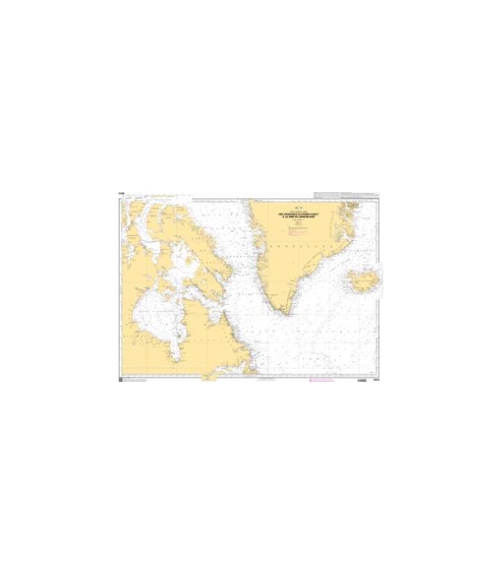 OceanGrafix French (SHOM) Nautical Chart 6015 Des passages du Nord-Ouest à la Mer du Groenland