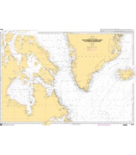 OceanGrafix French (SHOM) Nautical Chart 6015 Des passages du Nord-Ouest à la Mer du Groenland