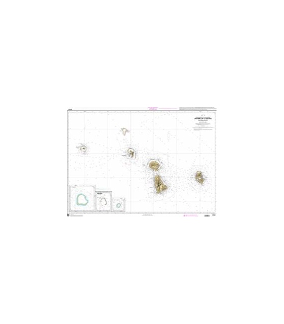 OceanGrafix French (SHOM) Nautical Chart 6033 Archipel de la Société - Îles sous-le-Vent