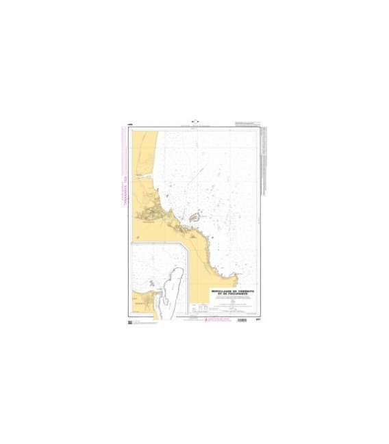 OceanGrafix French (SHOM) Nautical Chart 6081 Mouillages de Fénérive et de Foulpointe