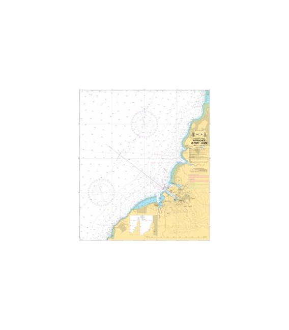 OceanGrafix French (SHOM) Nautical Chart 7799 Approches de Port-Louis