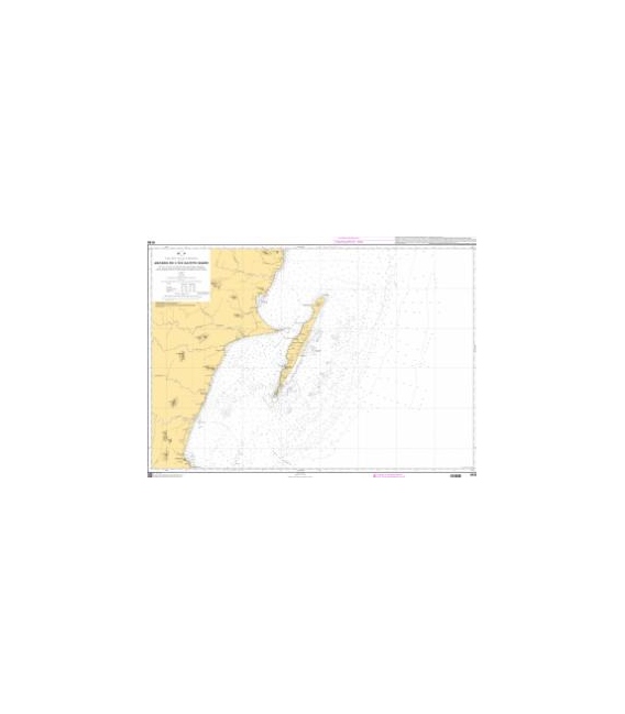 OceanGrafix French (SHOM) Nautical Chart 6155 Abords de lîle Sainte-Marie