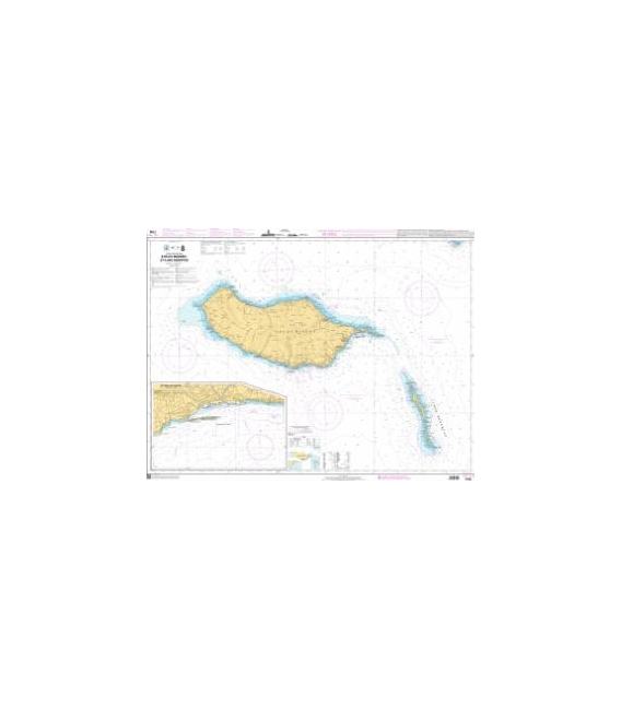 OceanGrafix French (SHOM) Nautical Chart 7795 Ilha da Madeira et Ilhas Desertas