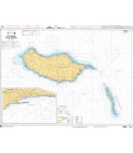 OceanGrafix French (SHOM) Nautical Chart 7795 Ilha da Madeira et Ilhas Desertas