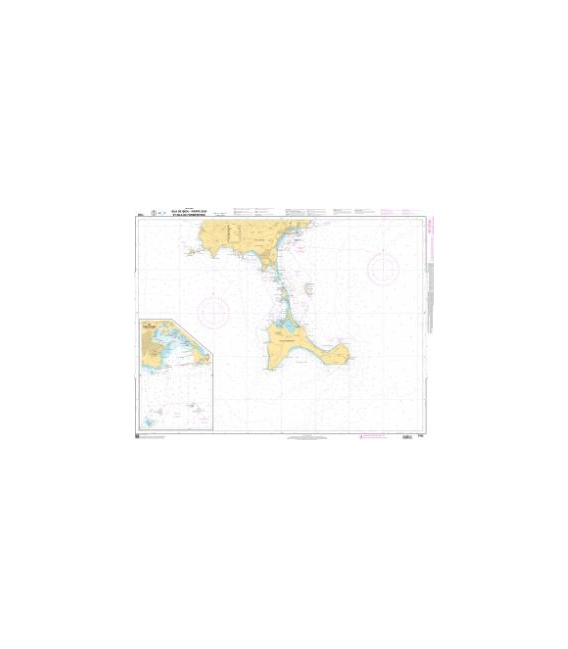 OceanGrafix French (SHOM) Nautical Chart 7783 Isla de Ibiza - Partie Sud et Isla de Formentera