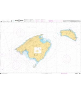 OceanGrafix French (SHOM) Nautical Chart 7781 Mallorca et Menorca