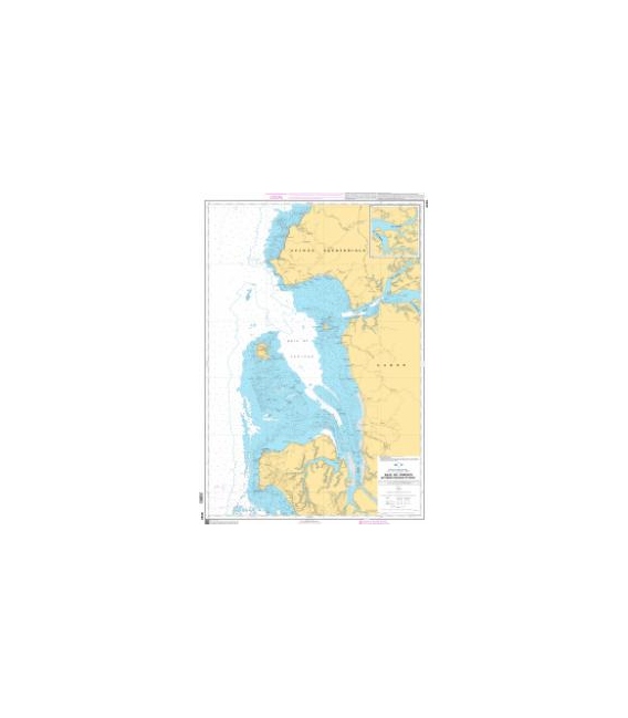 OceanGrafix French (SHOM) Nautical Chart 6183 Baie de Corisco - Rivières Mondah et Muny