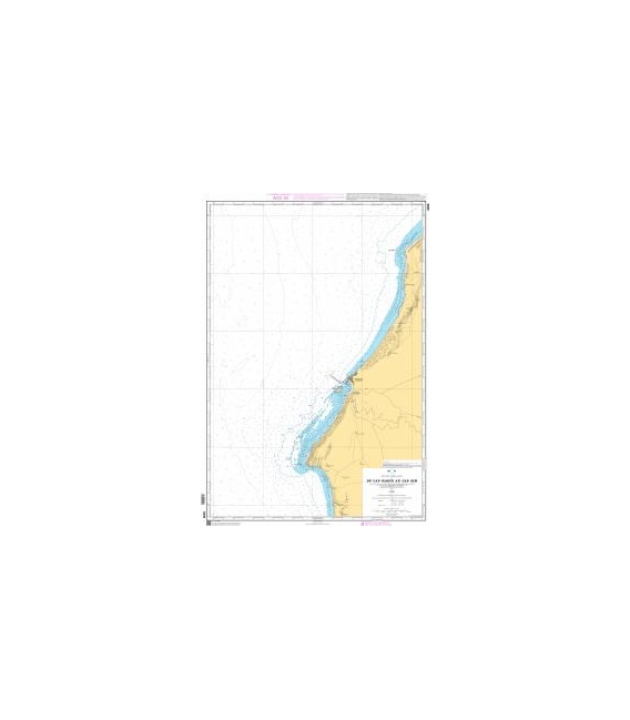 OceanGrafix French (SHOM) Nautical Chart 6206 Du Cap Hadid au Cap Sim