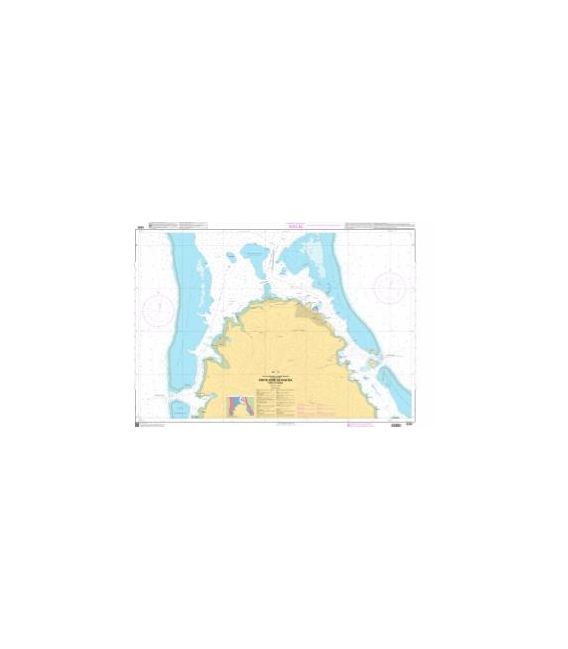 OceanGrafix French (SHOM) Nautical Chart 6280 Partie Nord de Raiatea - Port dUturoa