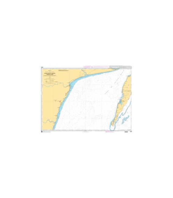 OceanGrafix French (SHOM) Nautical Chart 6315 Canal de Ste-Marie - Partie Sud