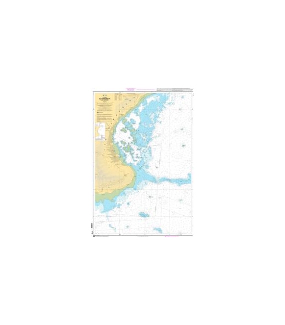 OceanGrafix French (SHOM) Nautical Chart 6418 Ile Mangareva - Rade de Rikitea