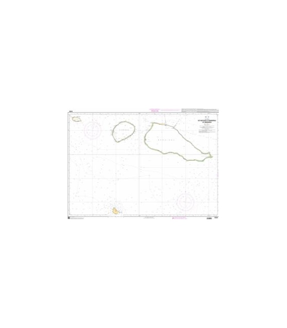 OceanGrafix French (SHOM) Nautical Chart 6420 De Mataiva à Rangiroa et Makatea