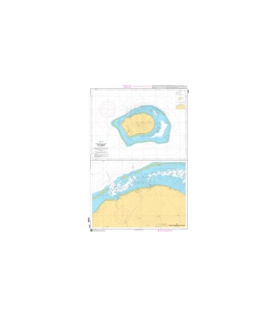 OceanGrafix French (SHOM) Nautical Chart 6424 Île Tubuai