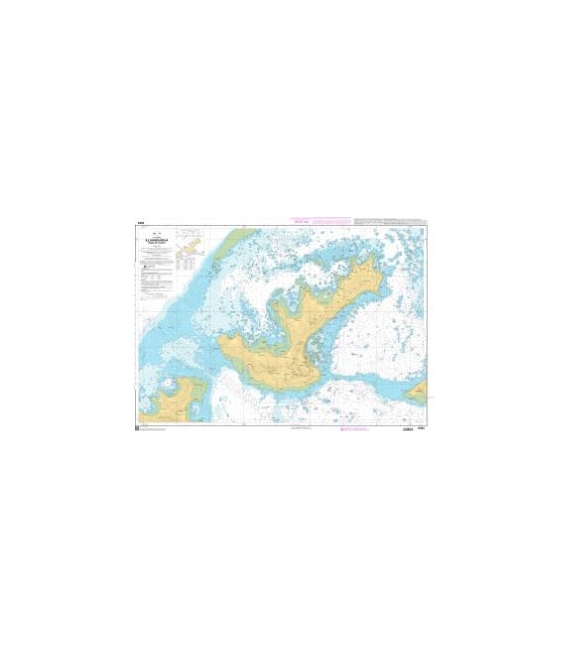 OceanGrafix French (SHOM) Nautical Chart 6463 Île Mangareva - Passe de lOuest