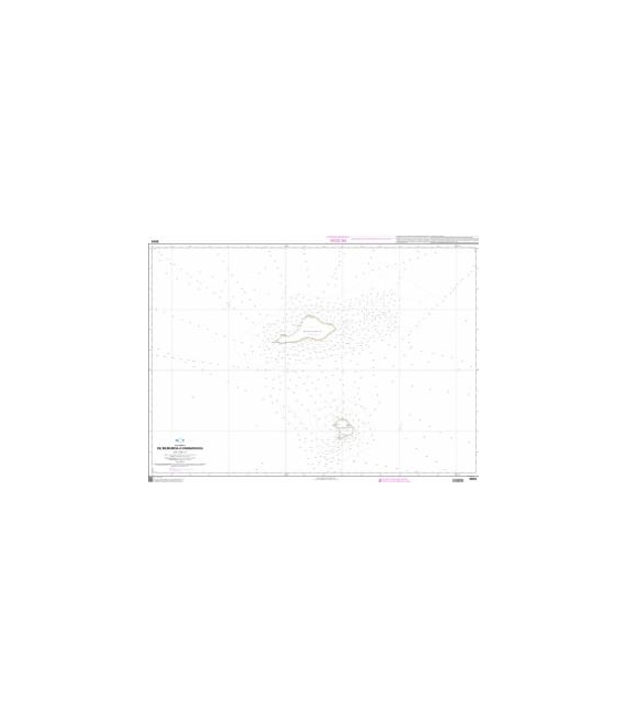 OceanGrafix French (SHOM) Nautical Chart 6604 De Mururoa à Fangataufa