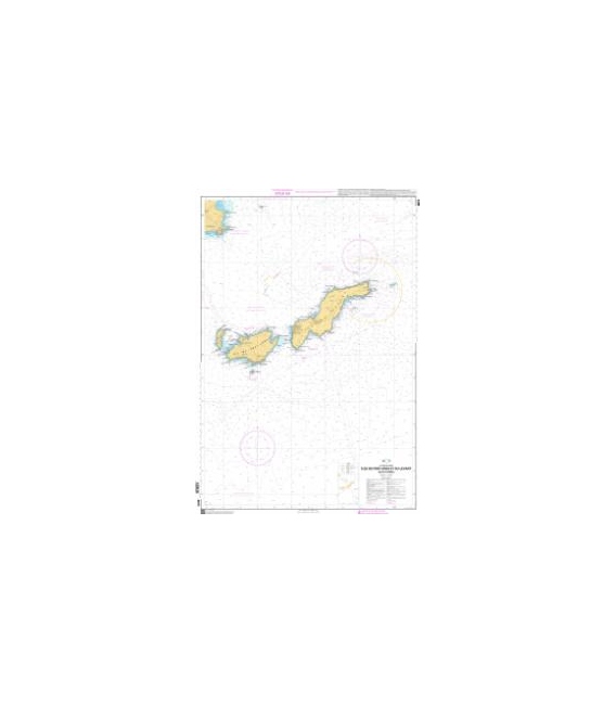 OceanGrafix French (SHOM) Nautical Chart 6615 Îles de Port-Cros et du Levant - (Îles dHyères)