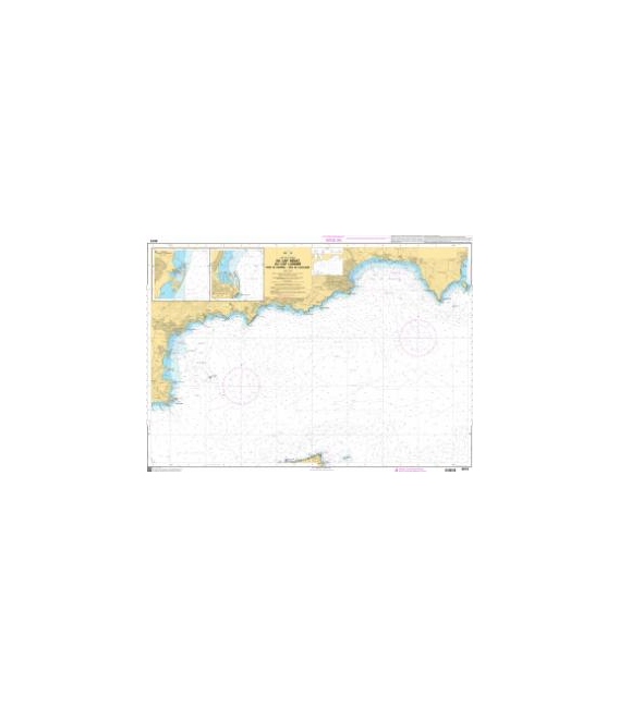 OceanGrafix French (SHOM) Nautical Chart 6616 Du Cap Bénat au Cap Lardier - Rade de Bormes - Baie de Cavalaire