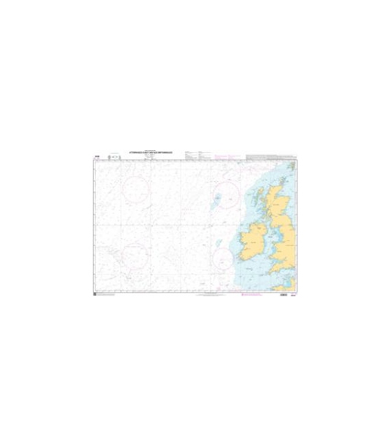 OceanGrafix French (SHOM) Nautical Chart 6618 Atterrages Ouest des Iles Britanniques