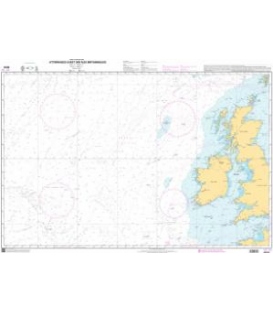 OceanGrafix French (SHOM) Nautical Chart 6618 Atterrages Ouest des Iles Britanniques