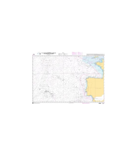 OceanGrafix French (SHOM) Nautical Chart 6623 De La Manche au Détroit de Gibraltar et à larchipel des Açores