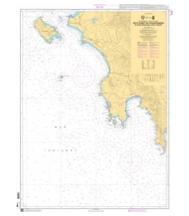 OceanGrafix French (SHOM) Nautical Chart 7195 Côte Ouest du Péloponnèse - De Nísos Zákinthos à Ákra Taínaro
